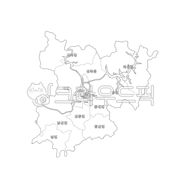 Gangwon-do,Gangwon,Chuncheon-si,Chuncheon,Republic of Korea,our country,Korea,administrative district,province,city,county,town,township,dong,map,administrative district map,blank map,white,map