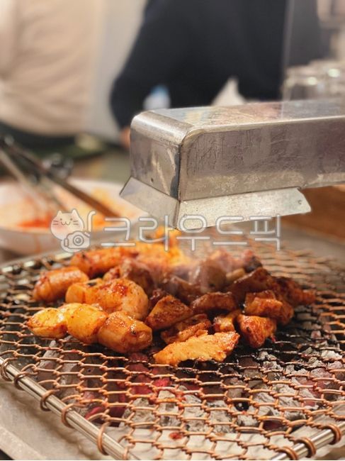 BBQ,bbq,Charcoal grill,Daechang,rice cake,Yang Daechang,food,charcoal fire,roast
