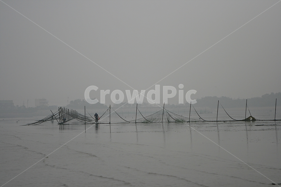 대부도,갯벌,바다,하늘,안개,자연,풍경,nature,landscape,산업,industry,industrial,어업,fishery,fishing industry