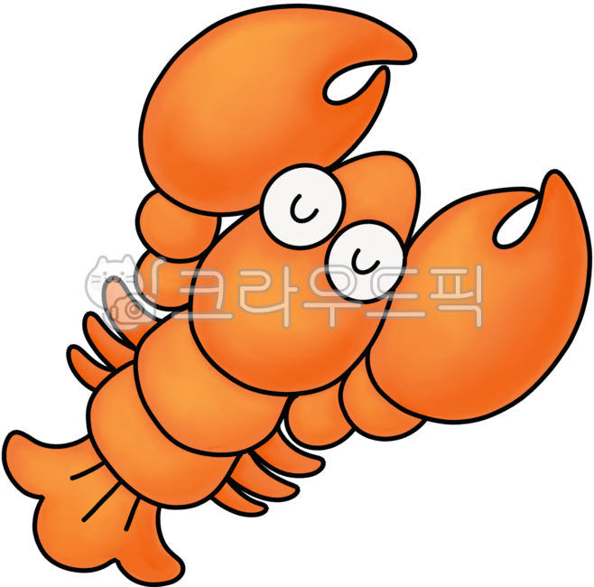 가재,바다가재,가재캐릭터,귀여운가재,아기가재