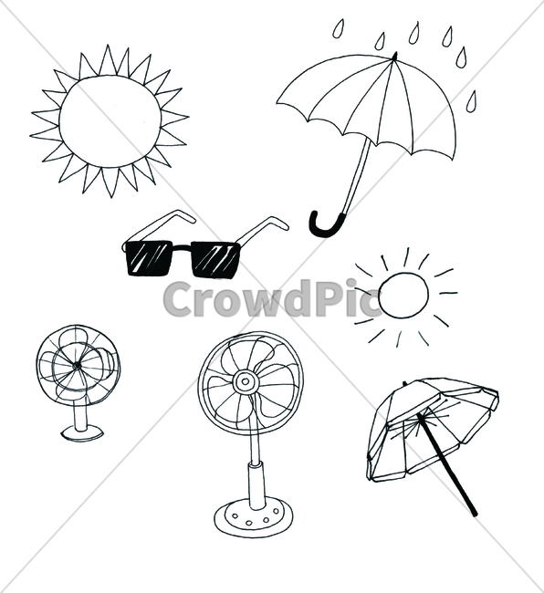 팬그림,팬라인,pen,penline,penpicture,pendrawing,손그림,선풍기,fan,electricfan,handdrawing,여름,선글라스,sunglasses,darkglasses,summer,summertime,summerseason,우산,비,rain,shower,umbrella,태양,sun