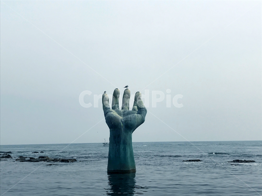 포항,호미곶,상생의손,해맞이공원,조형물,바다,한국자연경관,한국명소,동상,랜드마크