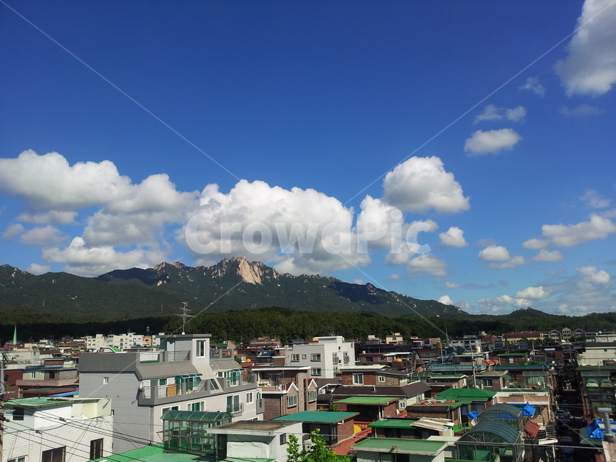 도시,하늘,구름,마을,봄,동네,저녁노을