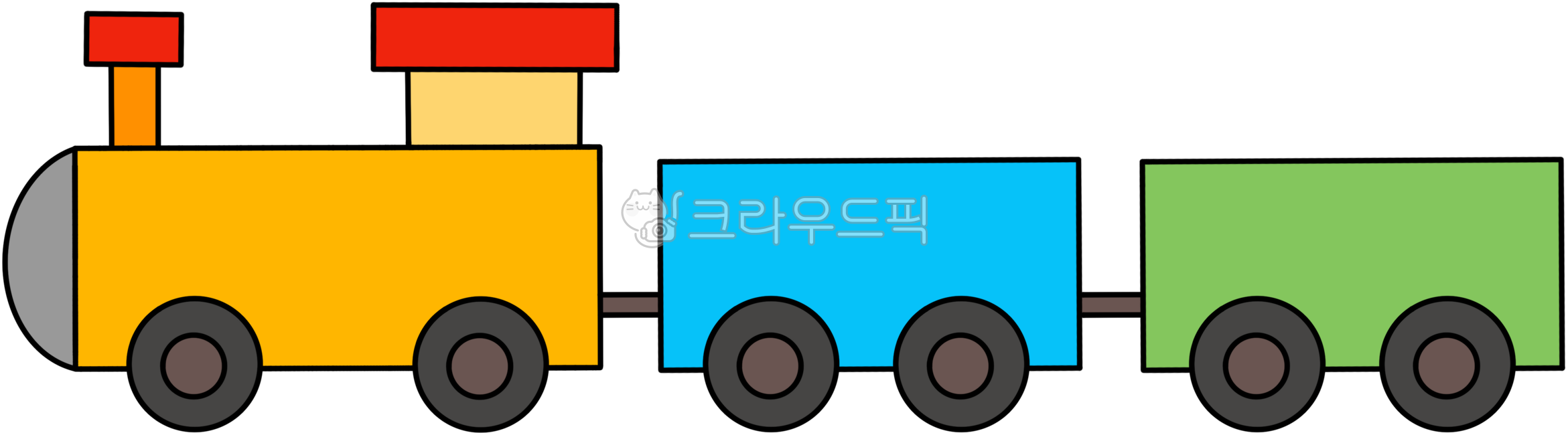 기차클립아트, 귀여운기차, 기차장난감, 장난감기차, 예쁜기차, 사진,이미지,일러스트,캘리그라피 - LyDiaDesign작가