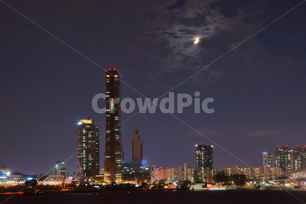 여의도,야경,한강,마천루,빌딩,조명,달,야경,밤,풍경,nightscape,night,landscape,nature,자연,outdoors,옥외