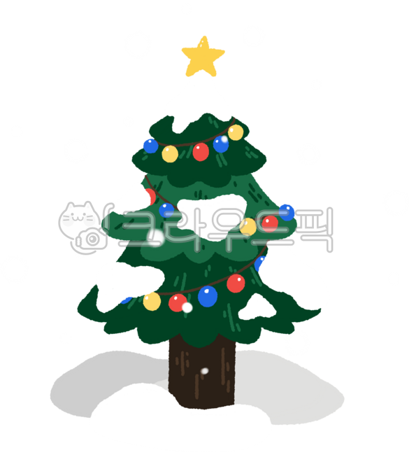 Winter,Winter tree,Christmas,December,Christmas Day,Snow,Year-end,Christmas tree,Illustration