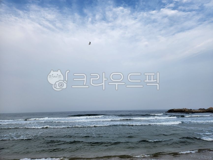 Gangwondo,tide,sky,healing,Beach,ocean,nature