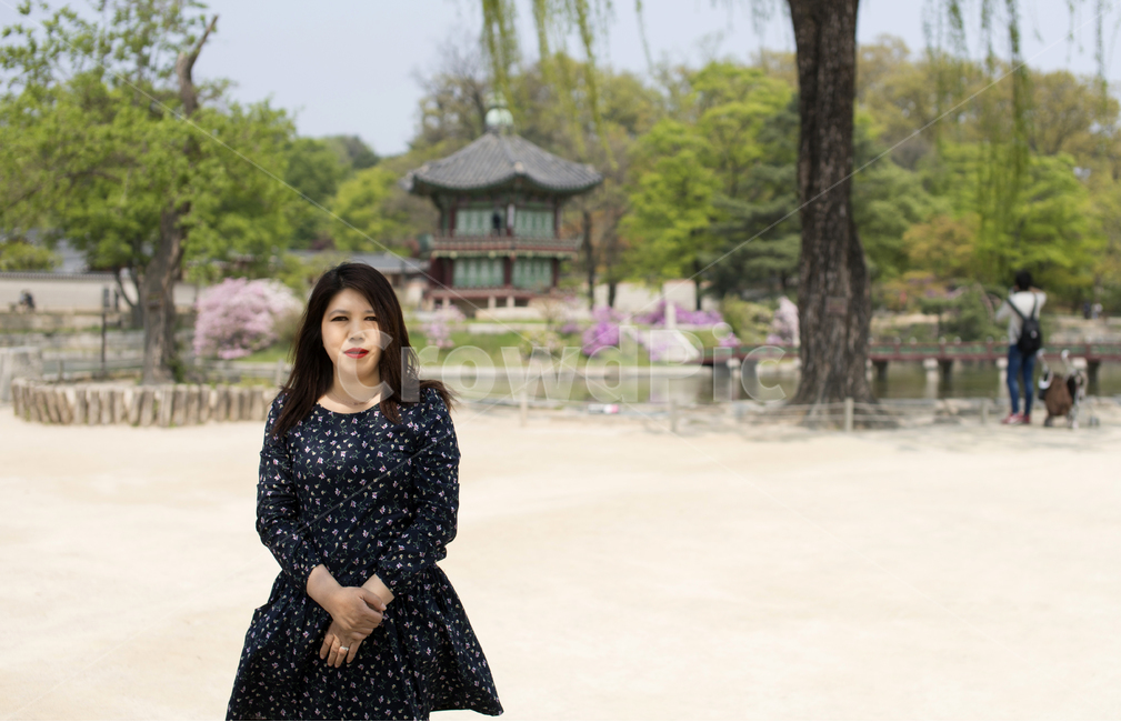경복궁,향원정,보물1761호,잔꽃무늬원피스,여자,연출,단아함,한국전통,한국문화,korean traditional,korean culture,랜드마크,landmark,tourist attraction,한국랜드마크,한국관광지,한국명소,korea landmark,korea tourist attraction,사람,인물,인간,human,person,여성,여자,woman,female,lady