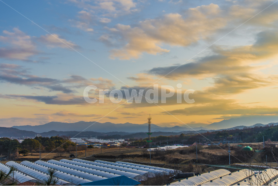 노을,풍경,하늘,구름,풍경사진,노을사진,시골,마을,풍경,landscape,country,rural,town
