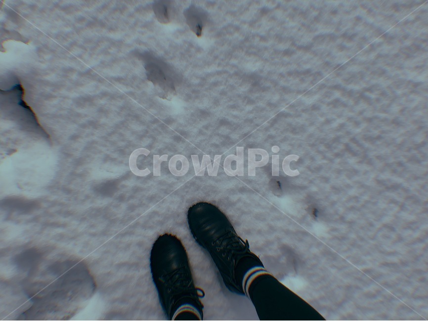 눈,snow,쌓인눈,발,foot,겨울,계절,winter,season