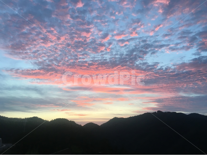 석양,구름,여름,하늘,자연,풍경,자연,풍경,nature,landscape,outdoors,옥외,sky