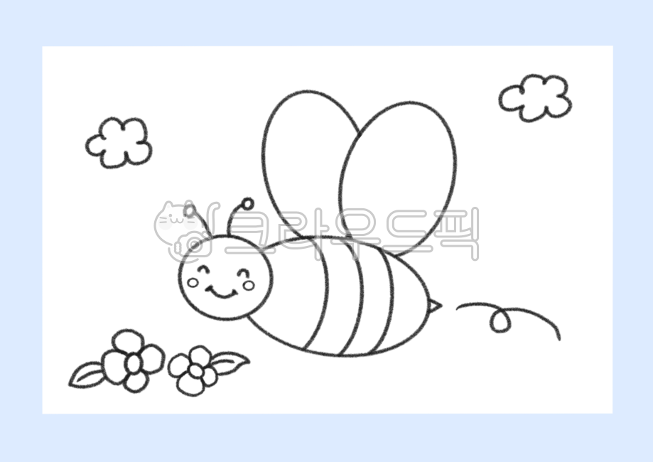 kindergarten,bee,coloring pattern,daycare center,coloring sheet,pattern,picture,flower,cloud,spring,coloring book,bee pattern,drawing,coloring,illust,bee illustration