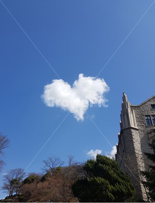 하늘,sky,구름,cloud,하트,heart,파란,blue,봄,spring