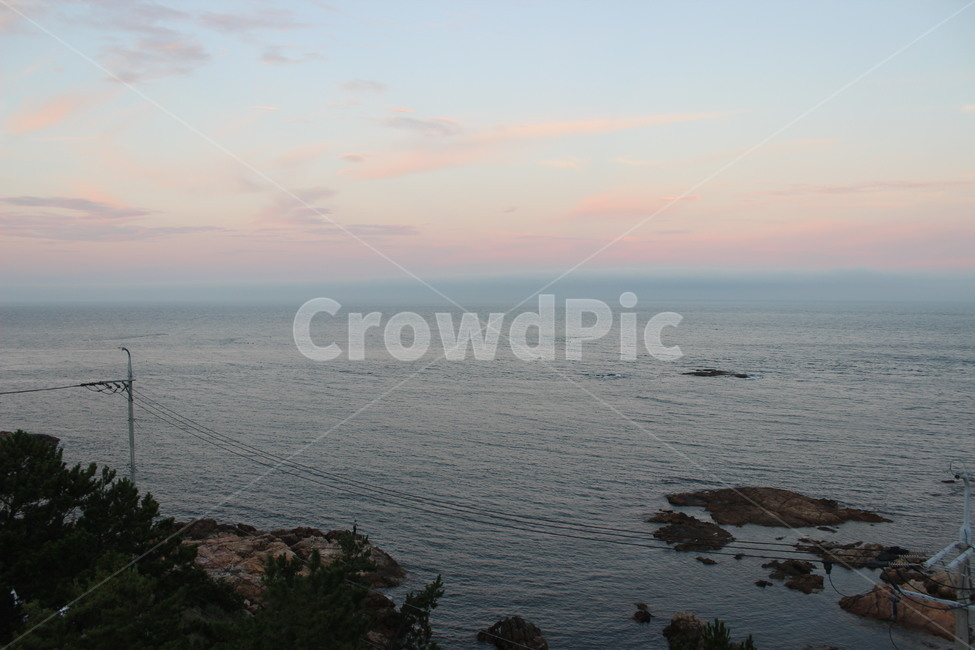 바다,저녁,부산,감성,분위기,sea,beach,여름,오후,물,하늘,산