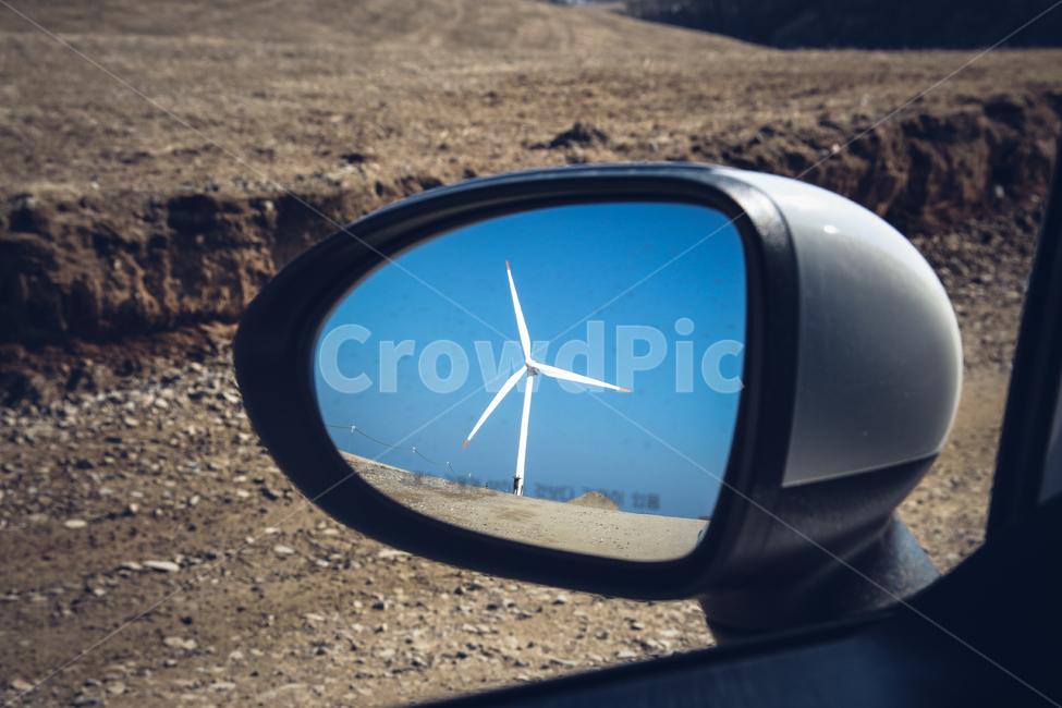 풍력발전기,목장,삼양목장,풍력,감성,사이드미러,풍경,산업,industry,industrial,에너지산업,energy industry