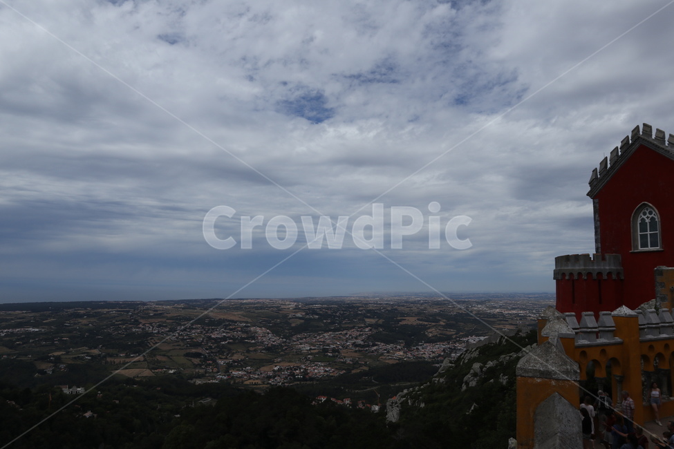 portugal,포르투갈,sintra,신트라,castle,landscape,scenery,경치,풍경,페나성,성,outdoors