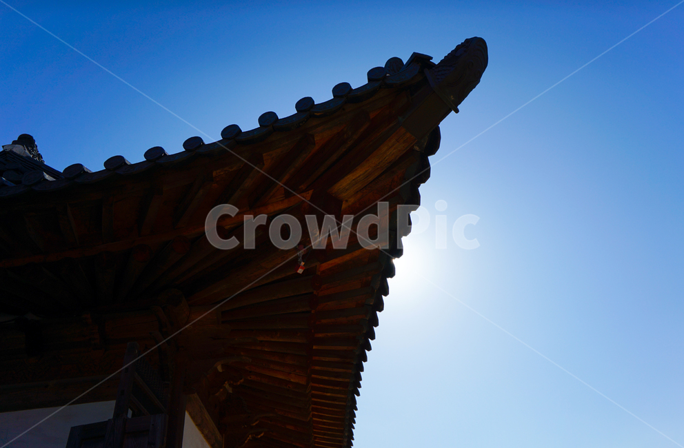 대한민국,지붕,건물,건축물,한국,기와,역광,태양,republicofkorea,roof,building,korea,tile,backlight,sun