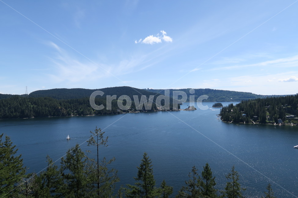 딥코브,deepcove,캐나다,밴쿠버,나무,호수,풍경,구름,하늘