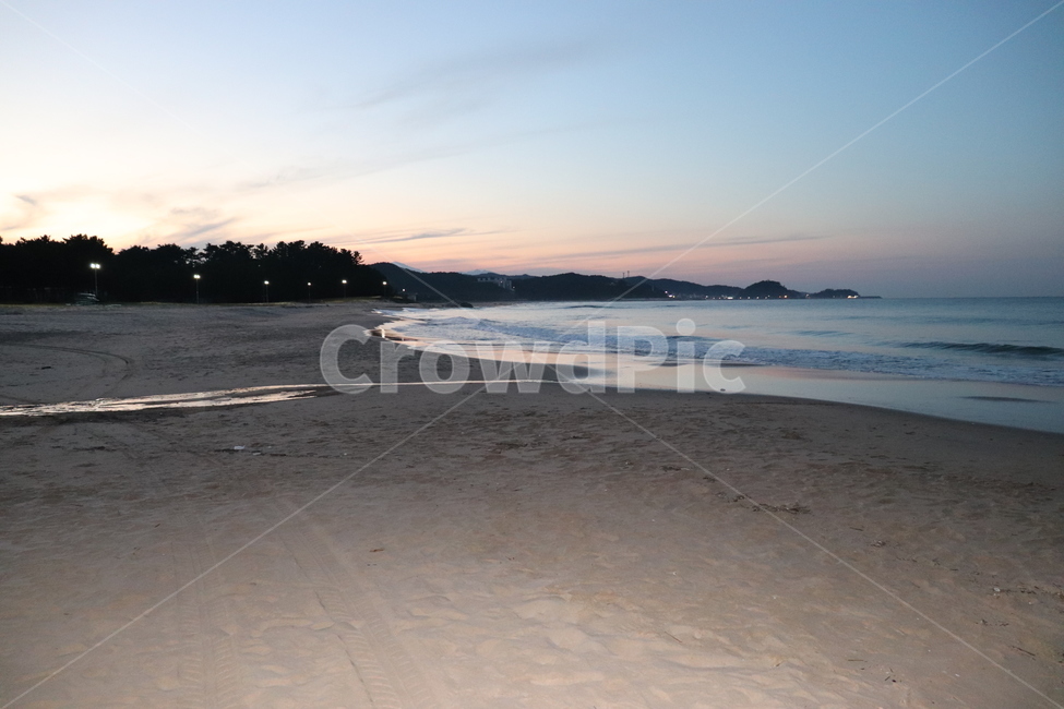 해변,노을,바다,남애항,파도,붉은노을,해수욕