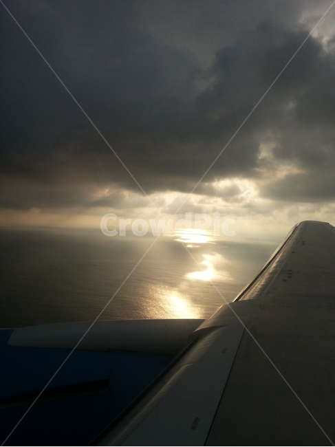 하늘,sky,구름,cloud,배경,background,노을,비행기,airplane,자연,nature,풍경,landscape