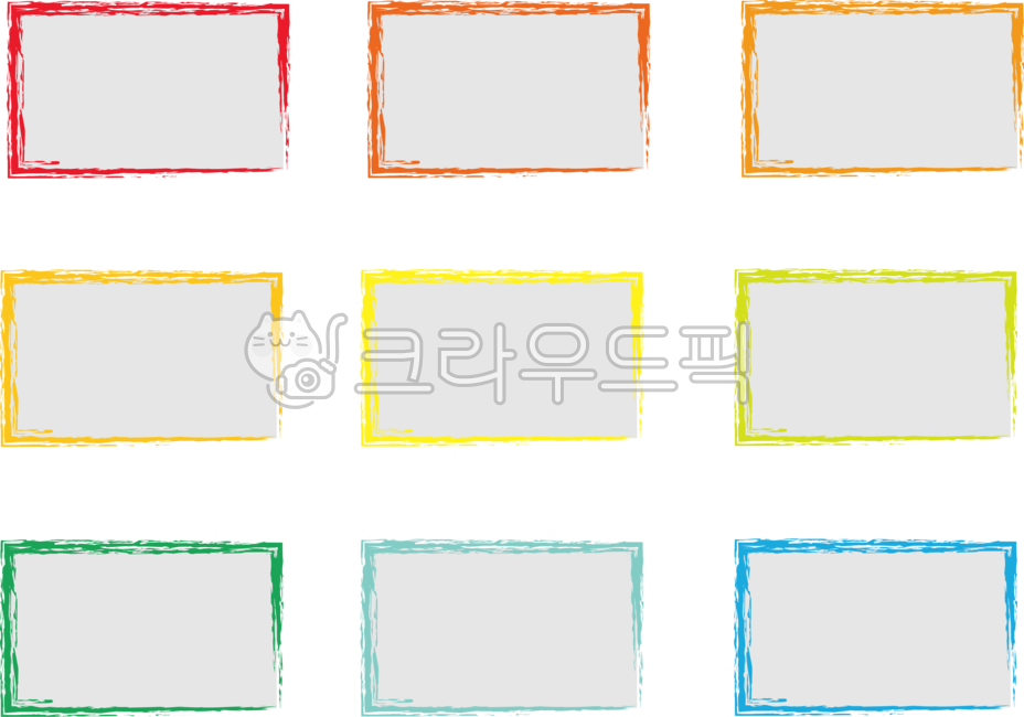 네모, 사각형, 틀, 프레임, 이름표, 사진,이미지,일러스트,캘리그라피 - Photoman작가