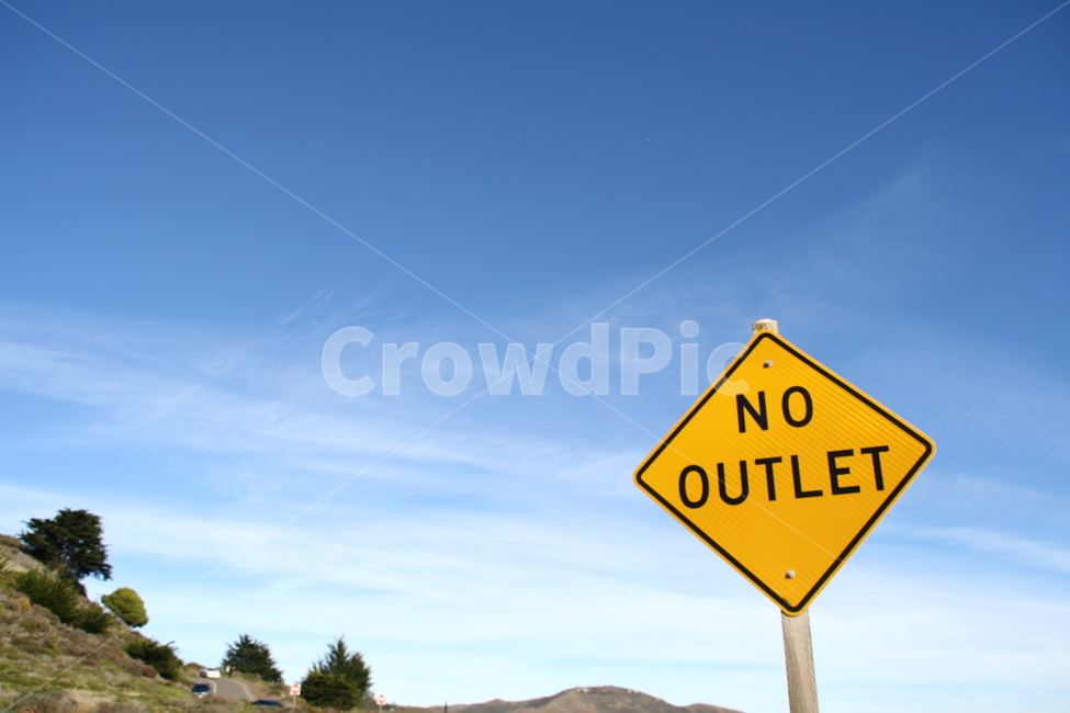 하늘,nooutlet,출구없음,가을하늘,출입금지,여기까지,돌아가시오,노란색표지판,영어표지판