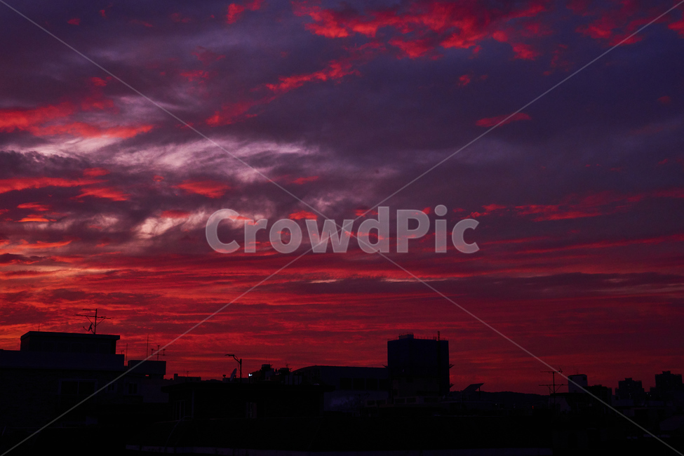 nature,자연,outdoors,옥외,dusk,dawn,sunset,하늘,sky,황혼,새벽,redsky,붉은하늘,노을,일몰,야경,풍경,도시,도심,nightlight,city,building,건물,건축,야경,밤,풍경,nightscape,night,landscape,red sky,붉은 하늘