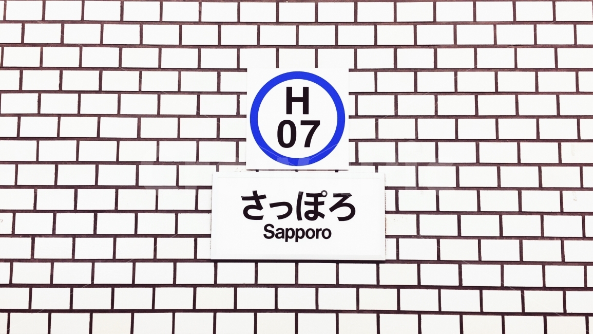 일본,삿포로,지하철,역,풍경,교통,교통수단,traffic,transportation,해외,외국,세계,foreign,oversea,world,brick,벽돌