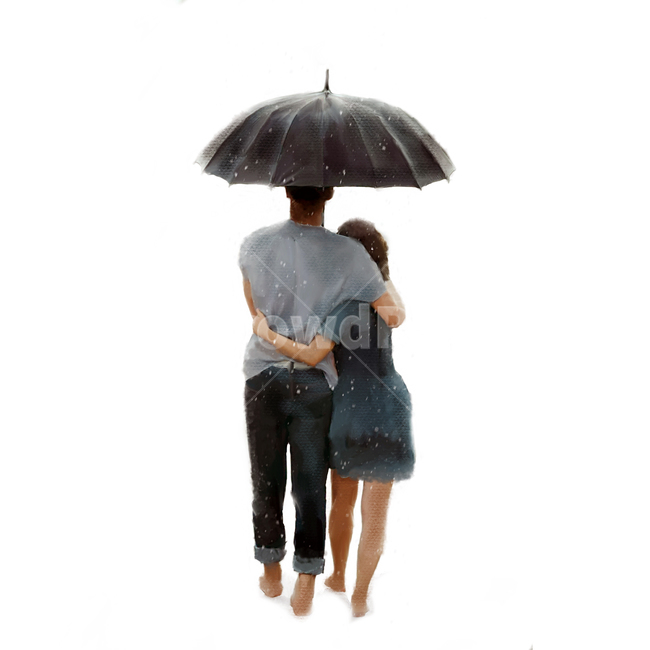 커플,비,우산,사랑,rain,art,일러스트,그림,그래픽,일러스트레이션,graphic,illustration