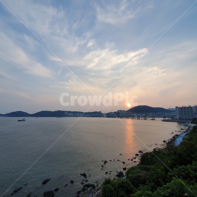자연,바다,노을,해변,여름