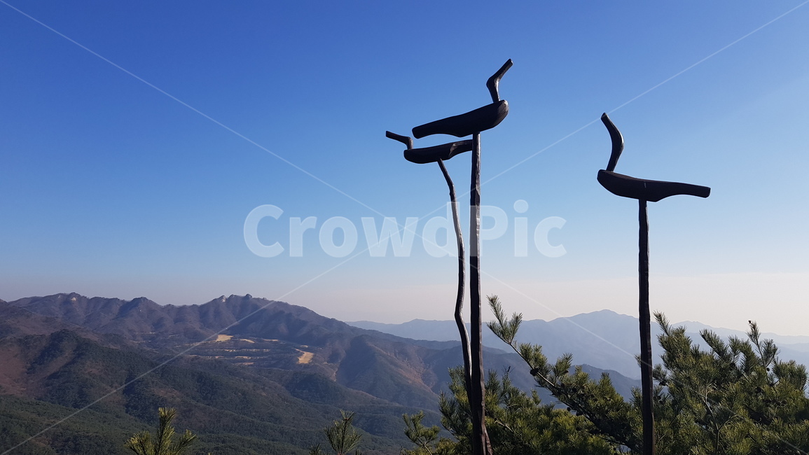 솟대,모형새,새기둥,산,풍요,기원,한국전통,한국문화,korean traditional,korean culture