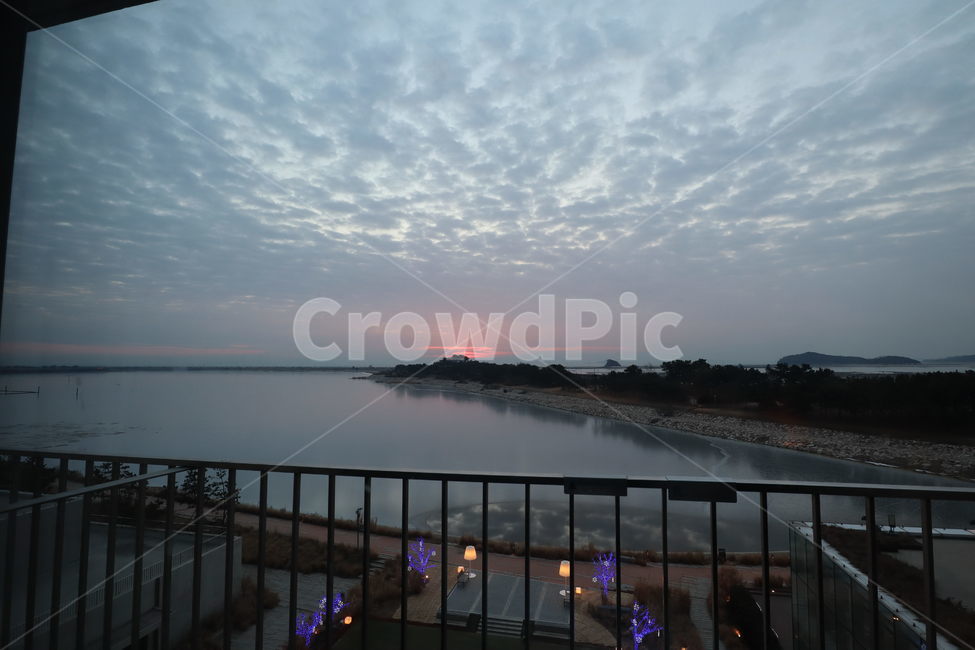 난간,shoreline,해안선,water,바다,ocean,연안,인천,저녘,노을,옥외,갯벌,바닷가