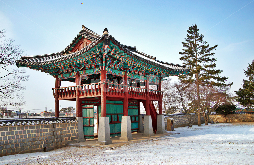 해미읍성,서산,성곽,성,조선시대,문화재,사적,천주교성지,호서좌영,망루,병마절도사,겨울,계절,winter,season,한국전통,한국문화,korean traditional,korean culture,건축물,건물외관,exterior,building,structure,architecture,construction
