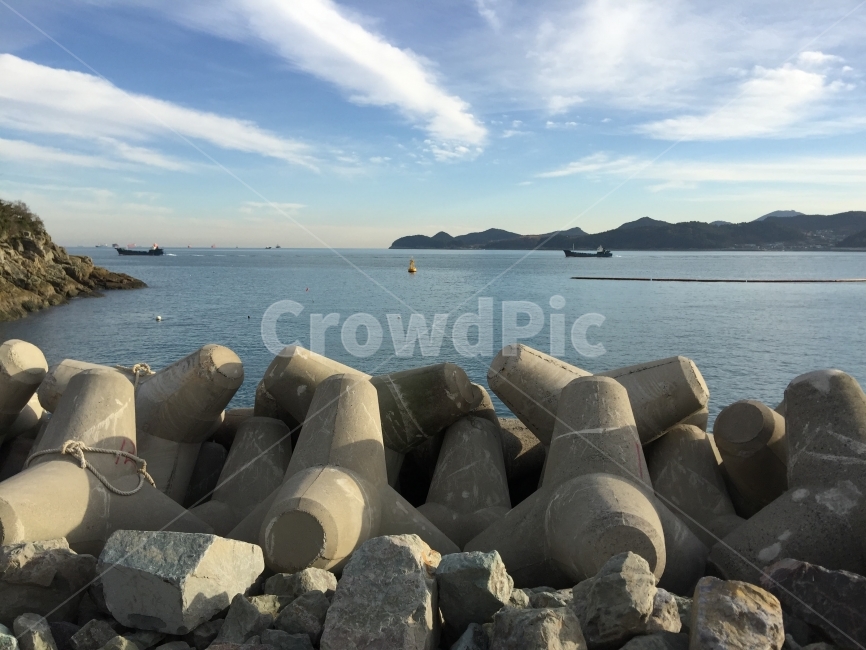 오동도,여수,바다,방파제,하늘,바닷가,해안,남해,자연,풍경,nature,landscape,교통,교통수단,traffic,transportation