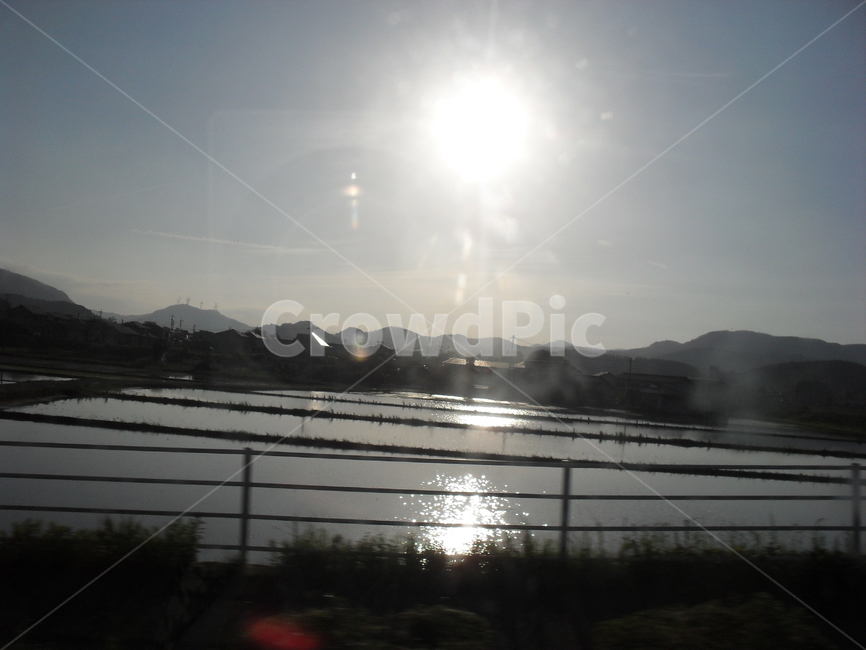 일본북교슈,도로,하늘,해빛,산