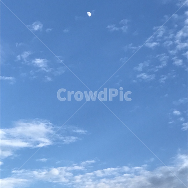 하늘,달,구름,감성,자연,자연,풍경,nature,landscape,azure sky,푸른 하늘,sky,outdoors,옥외