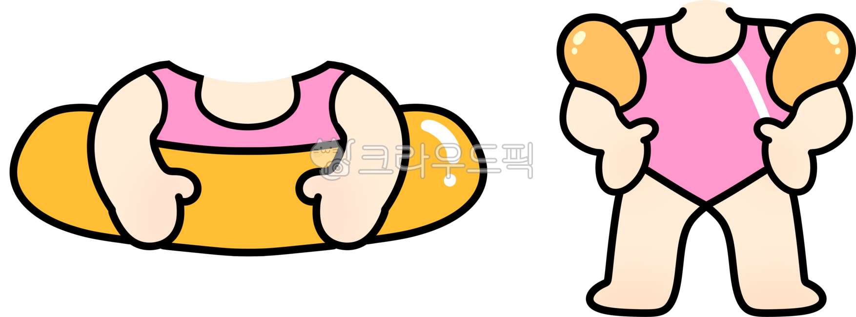 얼굴합성이미지,여자아이,수영복,수영복입은아이,수영,물놀이,튜브,유치원자료,얼굴합성,캐릭터