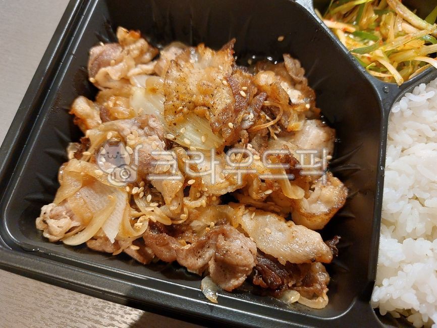 대패삼겹살,삼겹살,돼지고기,pork,반찬,깨,도시락
