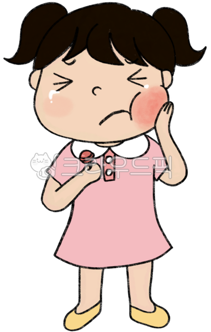 어린이,유아,충치,간식,충치치료,치과,울고있는,아픈