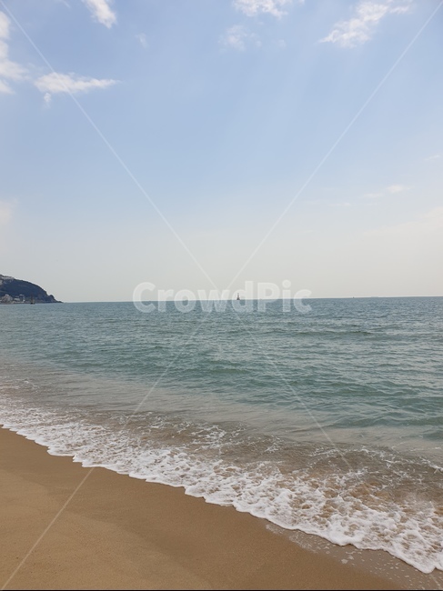 바다,해운대,하늘,파란색,파도,해변,청량함