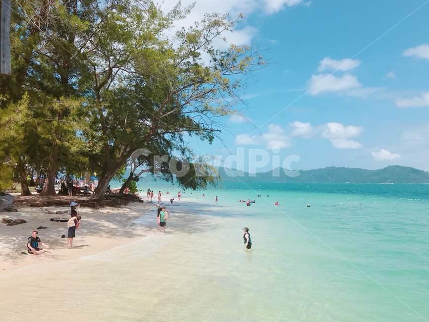 코타키나발루,바다,해변,여름,바닷가,kotakinabalu,여행,travel,trip,시원한,나무,청량한,색감,summer,구름
