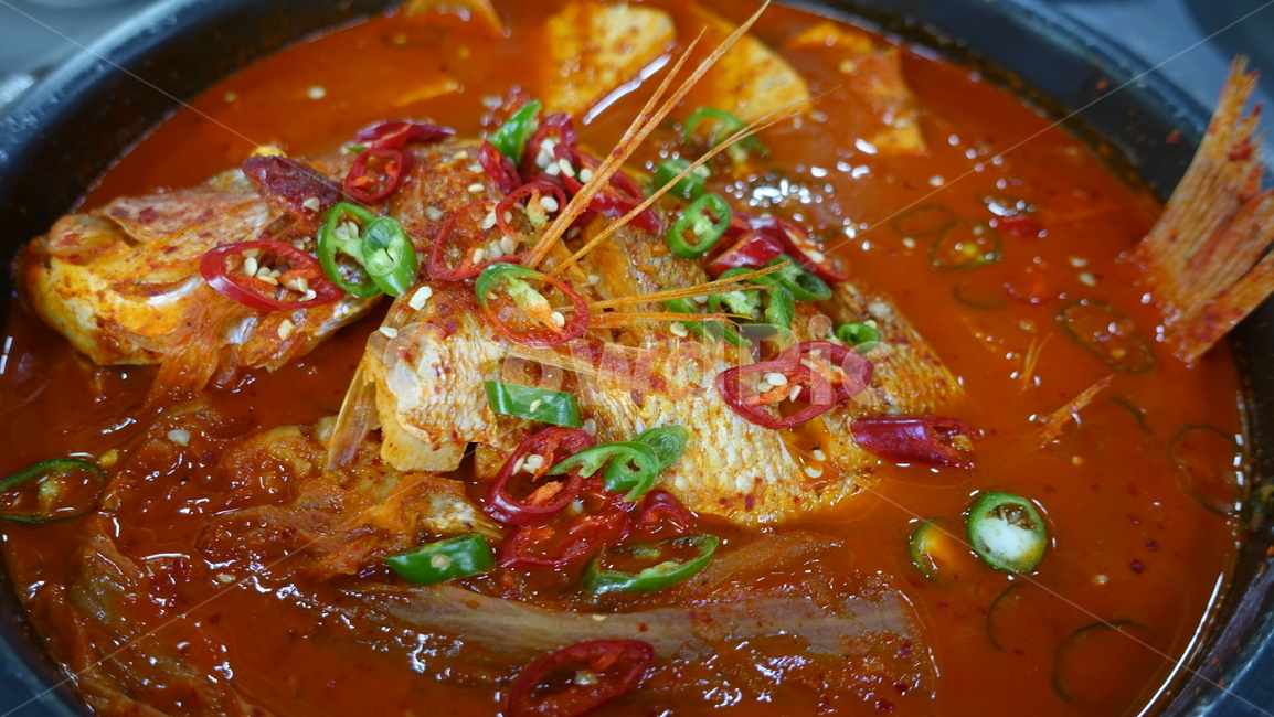 음식,food,meal,dish,생선조림,매운탕,돔,옥돔,볼락