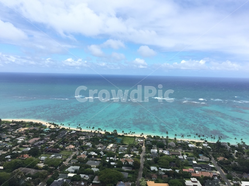 하와이,호놀룰루,바다,비치,바캉스,beach,hawaii,honolulu,자연,풍경,nature,landscape,경치,outdoors,옥외,scenery,land,땅,ocean,대양,sea,water,물,shoreline,해안선,aerial view,조감도