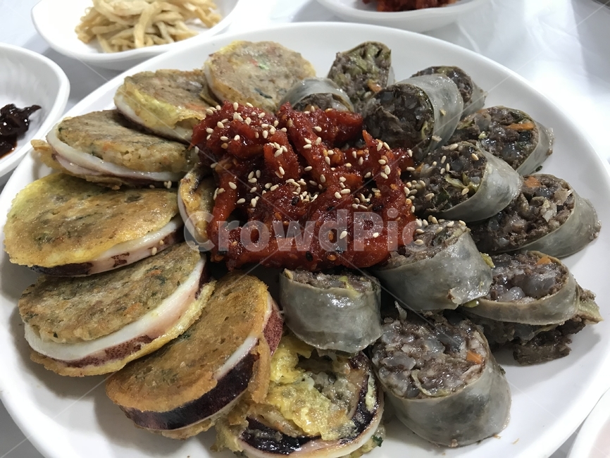 지역음식,오징어순대,순대,피순대,속초,명물,먹거리
