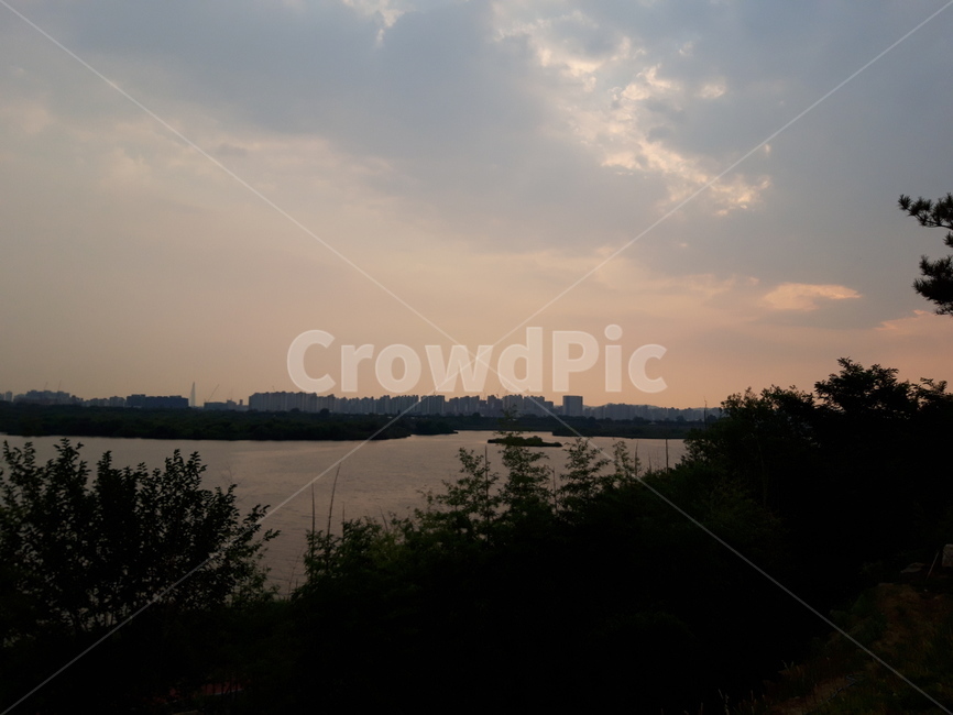 노을,강,한강,노을지는하늘,river,sunset