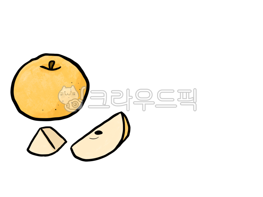 배, pear, illust, drawing, art, 사진,이미지,일러스트,캘리그라피 - Necoellen작가