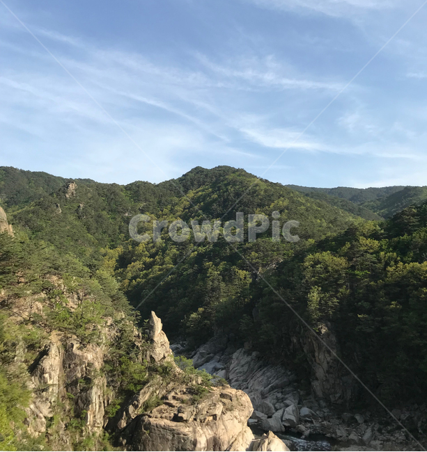 산,계곡,자연,바위,풍경,경관,나무,숲