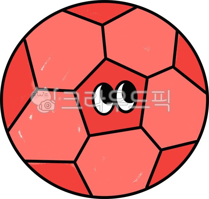 축구공,축구공일러스트,축구공손그림,빨간축구공,귀여운축구공,표정축구공,구기종목,축구,축구그림,축구일러스트,공놀이,체육,체육시간,체육대회