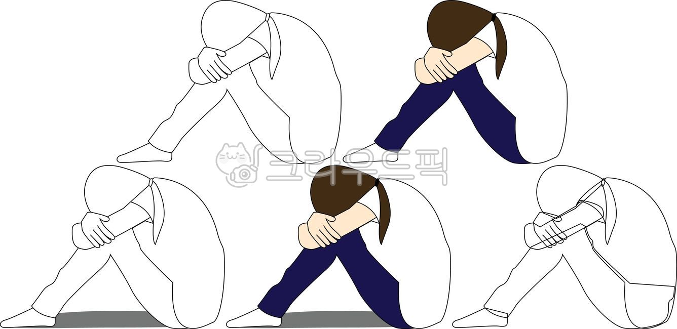 우울,좌절,웅크린사람,힘들다,지치다