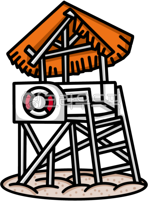 Summer,beach,watchtower,safety observation tower,safety management facility,watchtower,summer,water rescue team,beach ladder